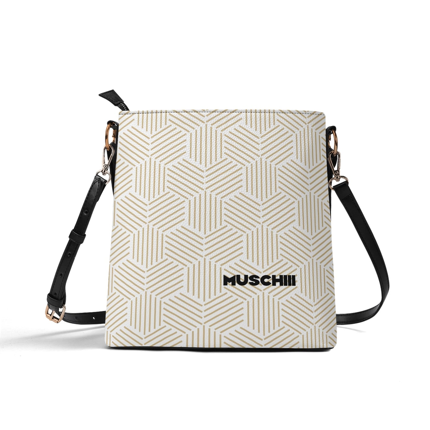 Elegant PU Leather Shoulder Bucket Bag for Women - Adjustable Strap & Secure Zipper Closure