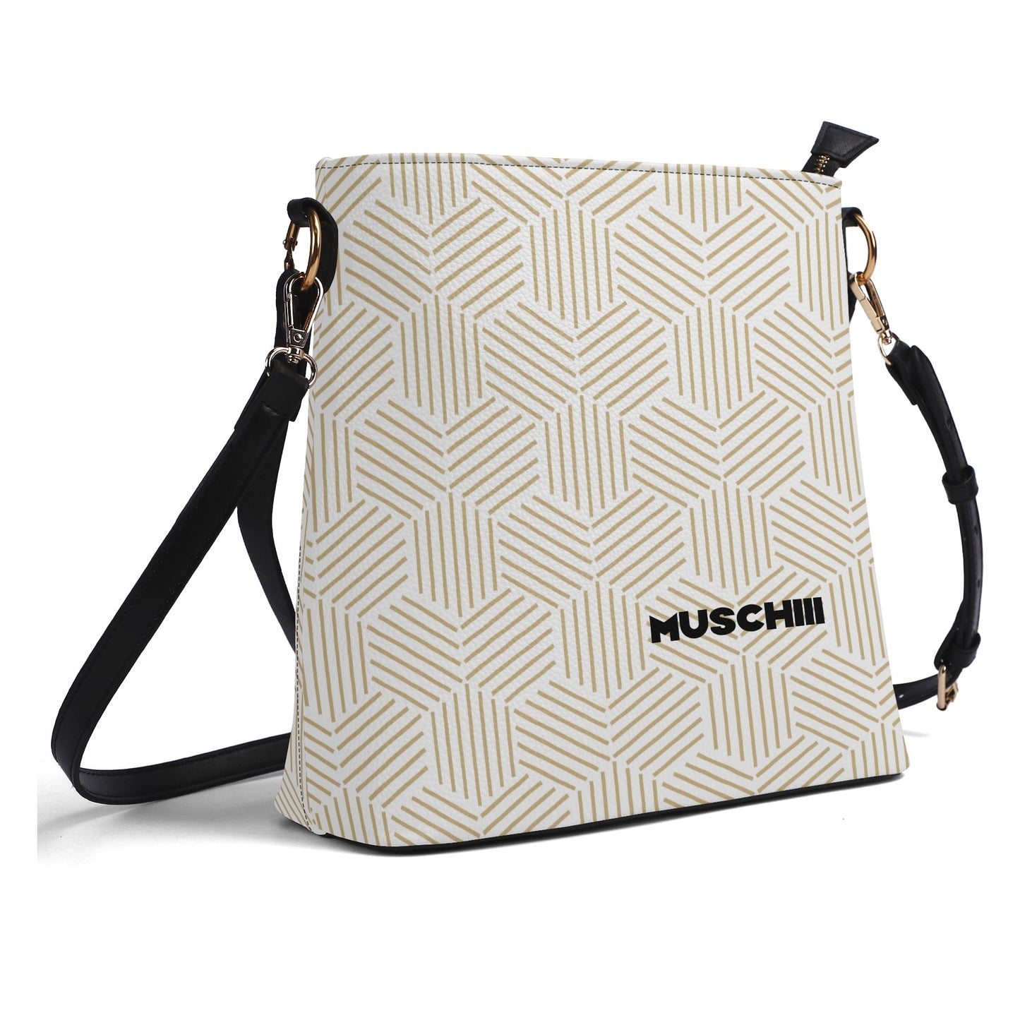 Elegant PU Leather Shoulder Bucket Bag for Women - Adjustable Strap & Secure Zipper Closure