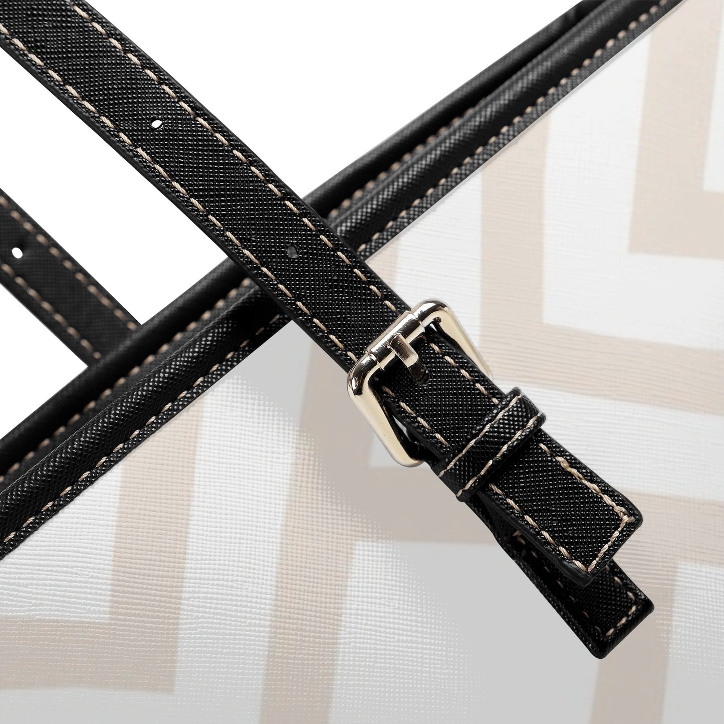 Elegant Leather Tote Bag - Eco-Friendly Fashion Choice with Secure Zipper