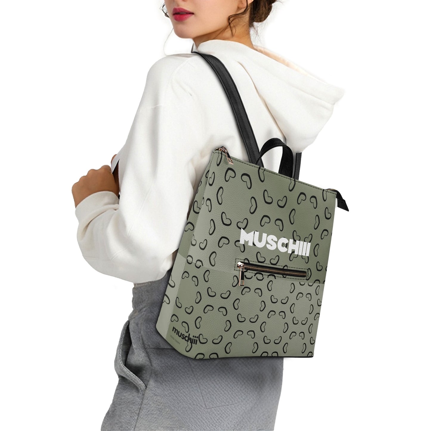 Womens Waterproof Leather Leisure Backpack - Large Compartments for Books, Laptop, and Daily Essentials
