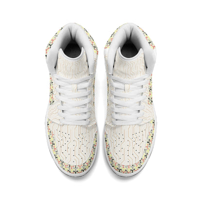 Womens Waterproof PU Leather Sneakers - Chic Retro Style & Comfort