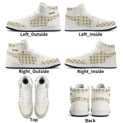 Womens Waterproof PU Leather Sneakers - Chic Retro Style & Comfort