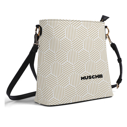 Elegant PU Leather Shoulder Bucket Bag for Women - Adjustable Strap & Secure Zipper Closure
