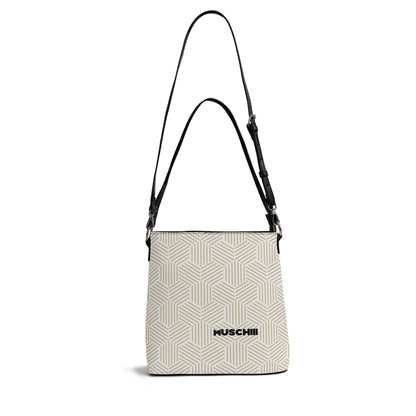 Elegant PU Leather Shoulder Bucket Bag for Women - Adjustable Strap & Secure Zipper Closure