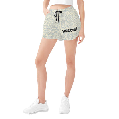 Womens Polyester Beach Shorts with Drawstring Waist - Perfect for Lounge, Workout & Daily Wear