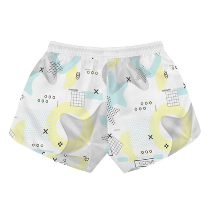 Summer Fit Womens Beach Shorts with Hand Pockets & Secure Drawstring Closure