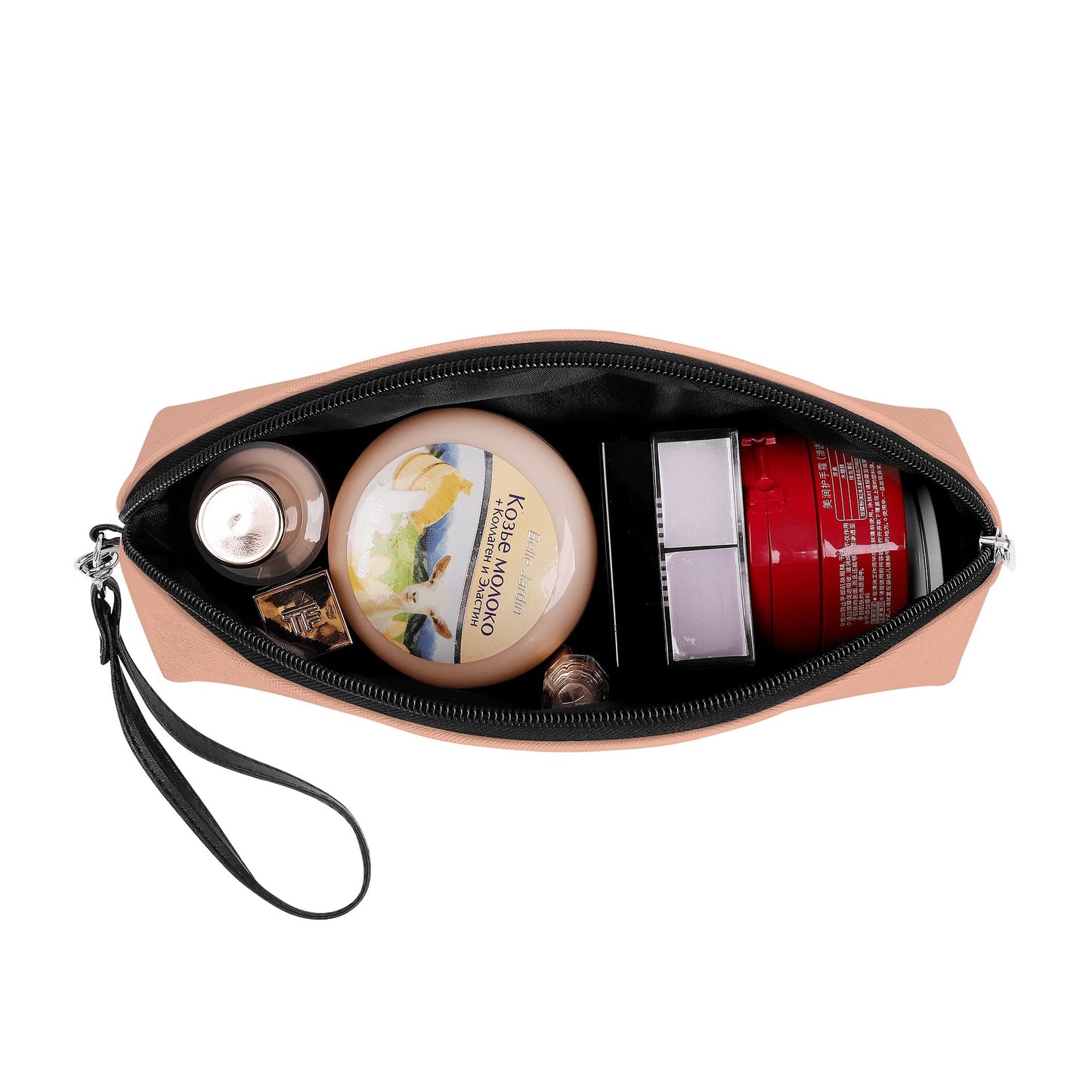 Votre trousse de toilette compacte et incurvée Your Beauty, idéale pour vos essentiels du quotidien.